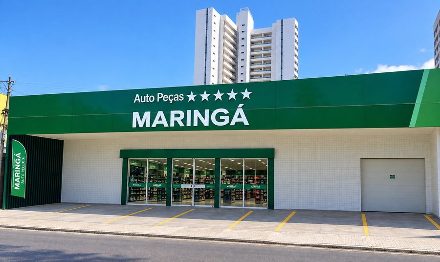 Fachada da loja Maringá Auto Peças em Olinda